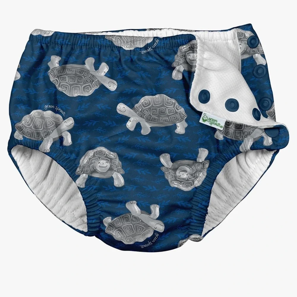 I Play‎ by Green Sprouts Reusable Baby Tortoise Swim Diaper Summer Vacation